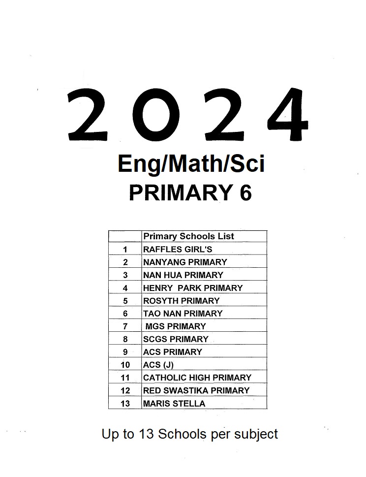 2024 P6 Prelim/WA1/WA2 English Hardcopy Test Papers